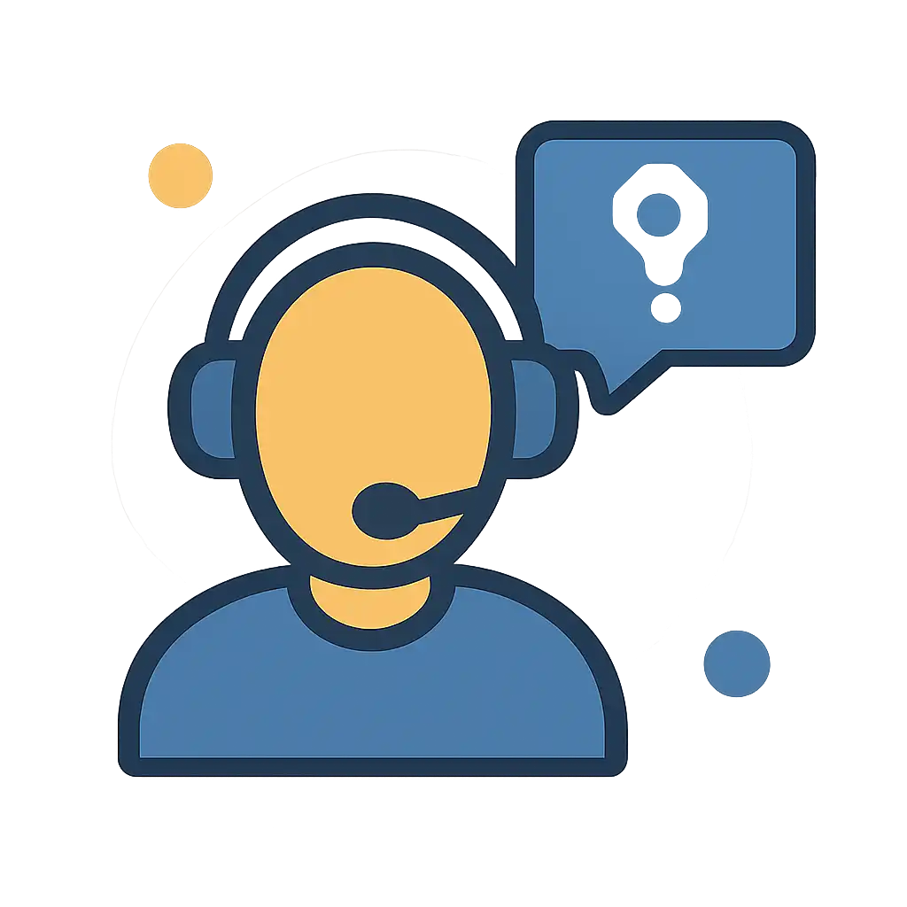 Customer support headset icon: 92 Game help and contact visual